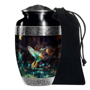 Crystal Hummingbird Theme Cremation Urn - Luxury Funeral Urn For Loved Ones
