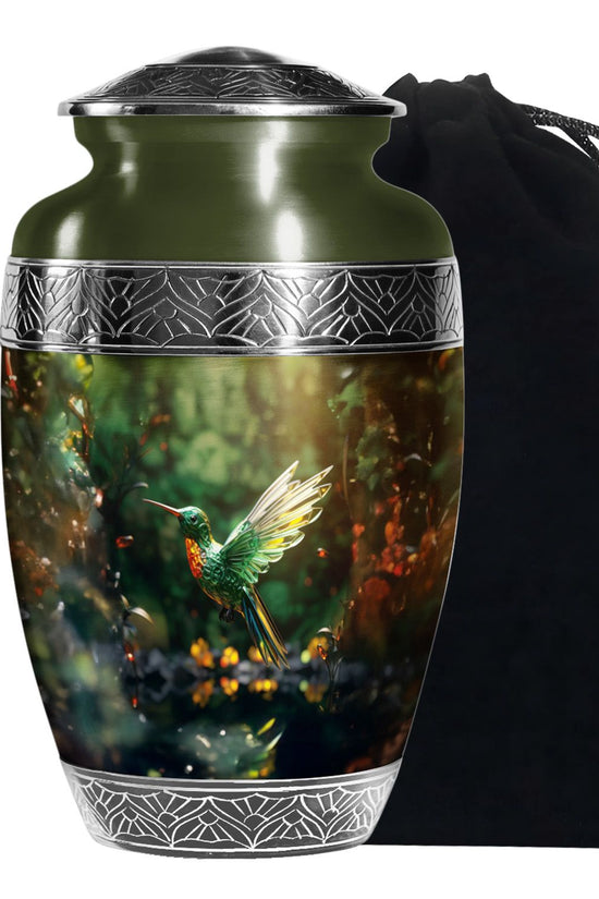 Hummingbird Memorial Urn - Crystal Decorative Urn For Human Ashes