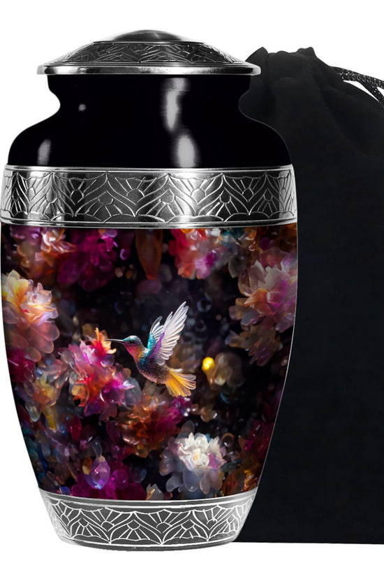 Unique Hummingbird Funeral Urn - Decorative Memorial Urn For Human Ashes
