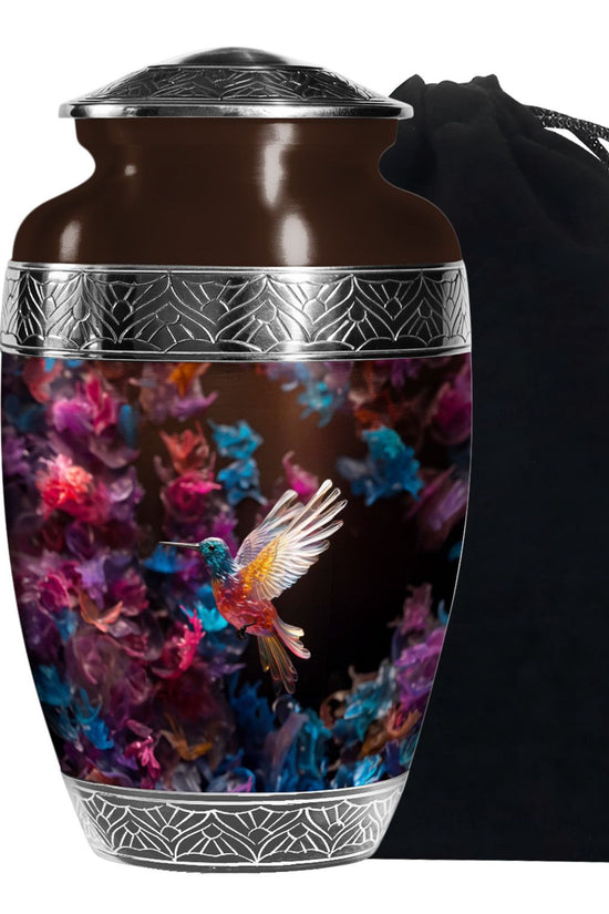 Flying Hummingbird Cremation Urn - Beautiful Funeral Urn For Adults Ashes