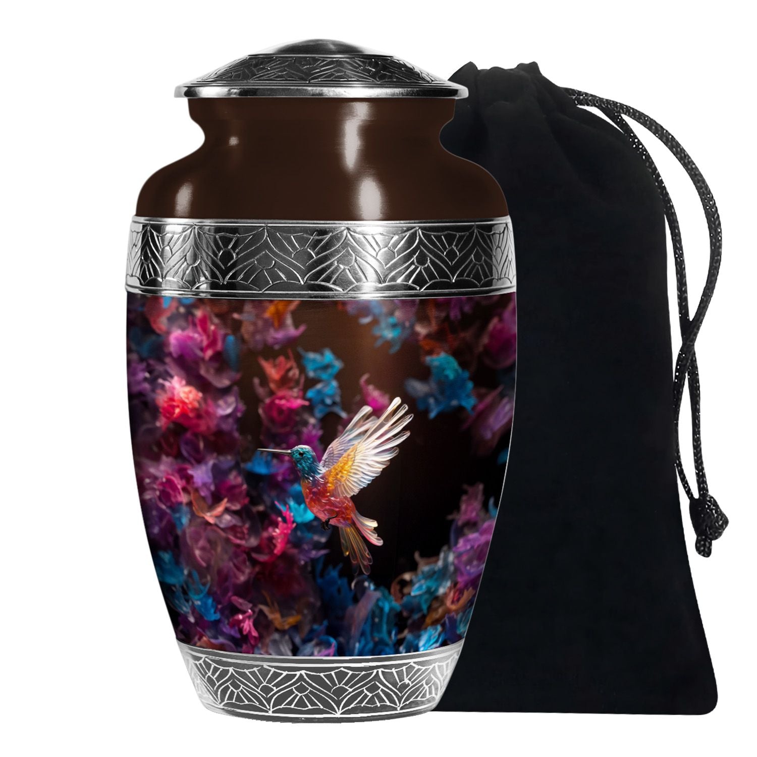 Flying Hummingbird Cremation Urn - Beautiful Funeral Urn For Adults Ashes