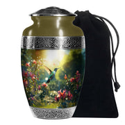 Nature Hummingbird Memorial Urn - Elegant Funeral Urn For Human Ashes