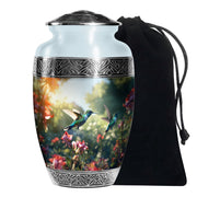 Peaceful Hummingbird Memorial Urn - Nature Funeral Urn For Loved Ones