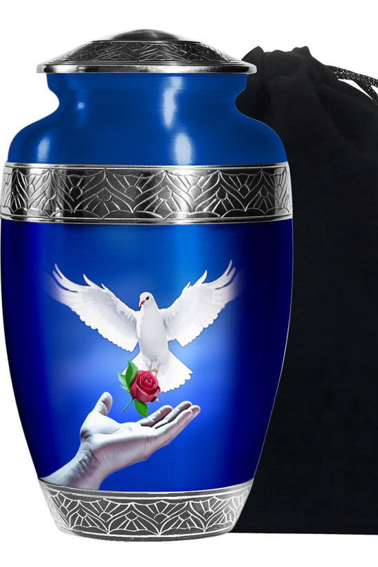 Dove Bird Memorial Urn - Peaceful Cremation Urn For Adult Ashes