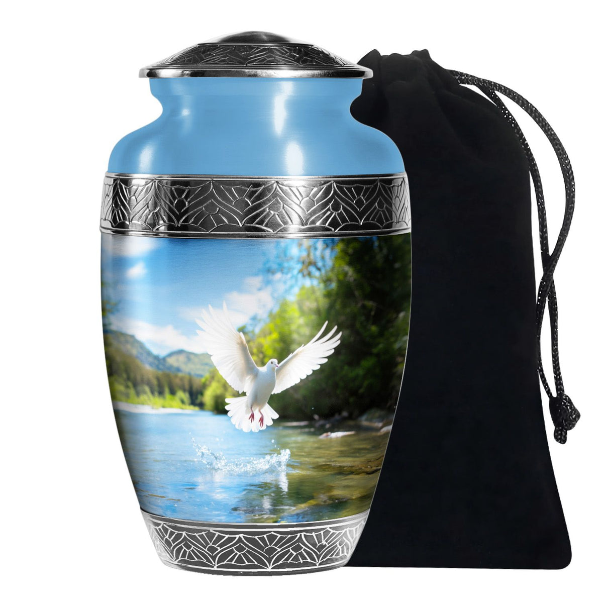 Nature Funeral Theme Urn - Dove Memorial Urn For Loved Ones