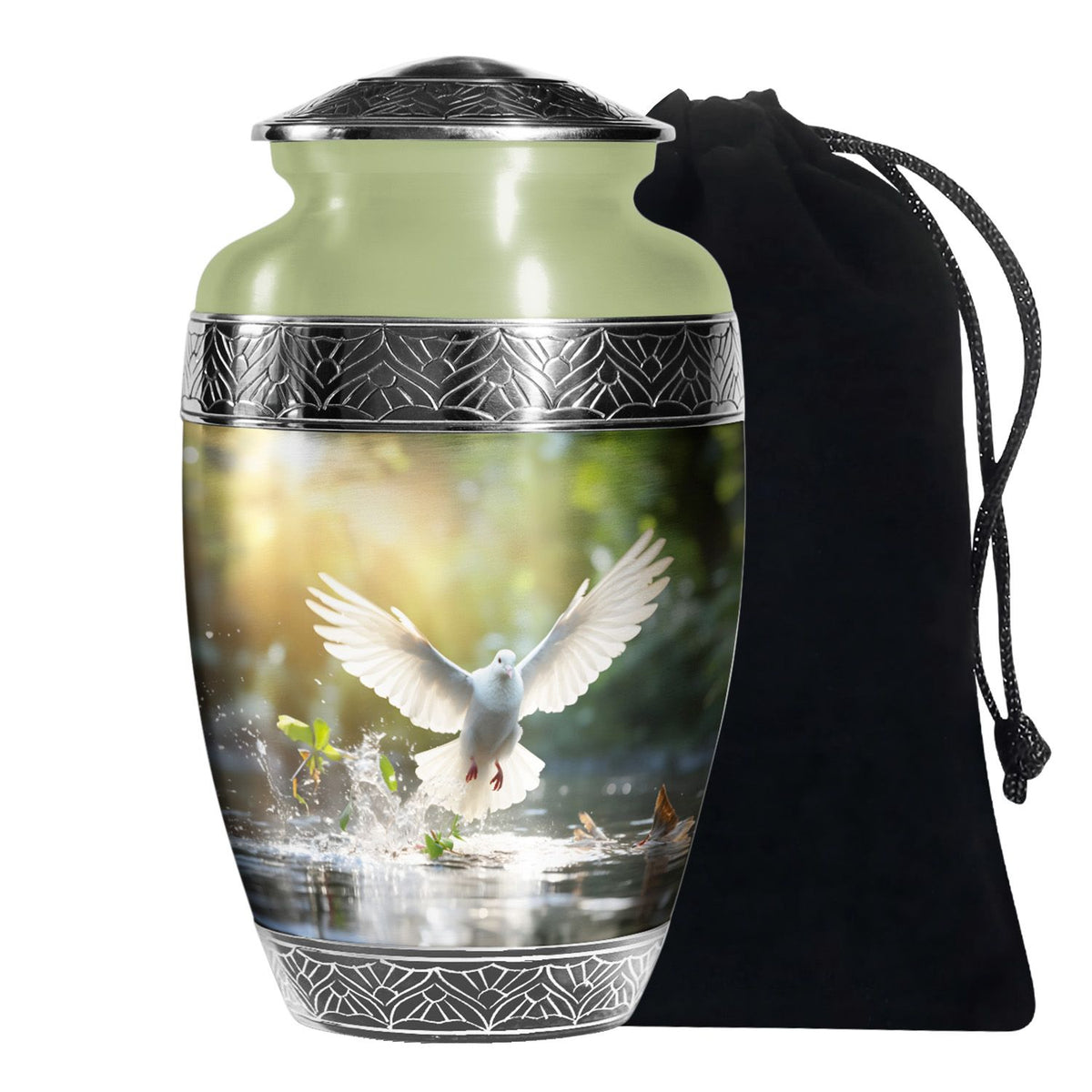 Dove Bird Memorial Urn For Ashes - Cremation Urns For Human Ashes Adult