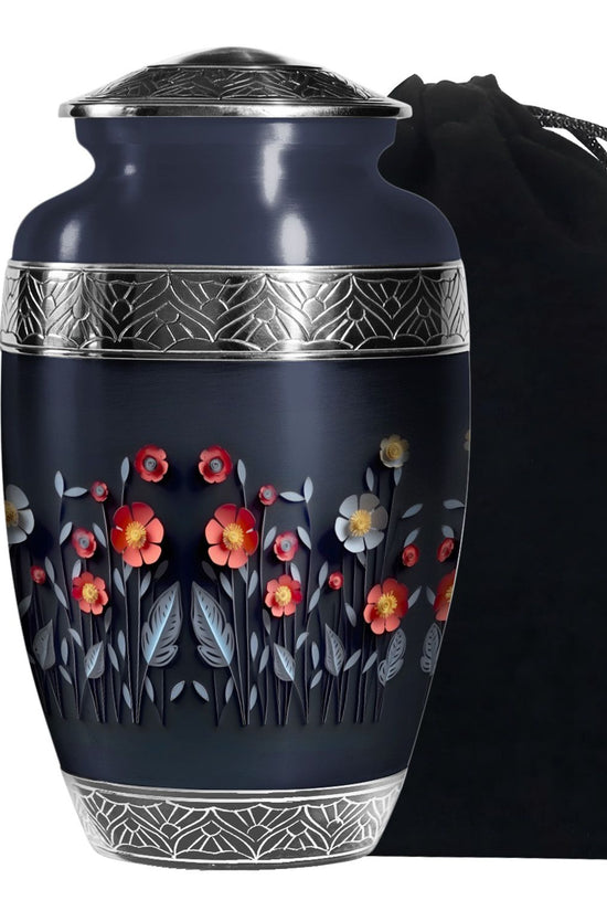 Origami Paper Flower Theme - Artistic Memorial Urn For Human Ashes