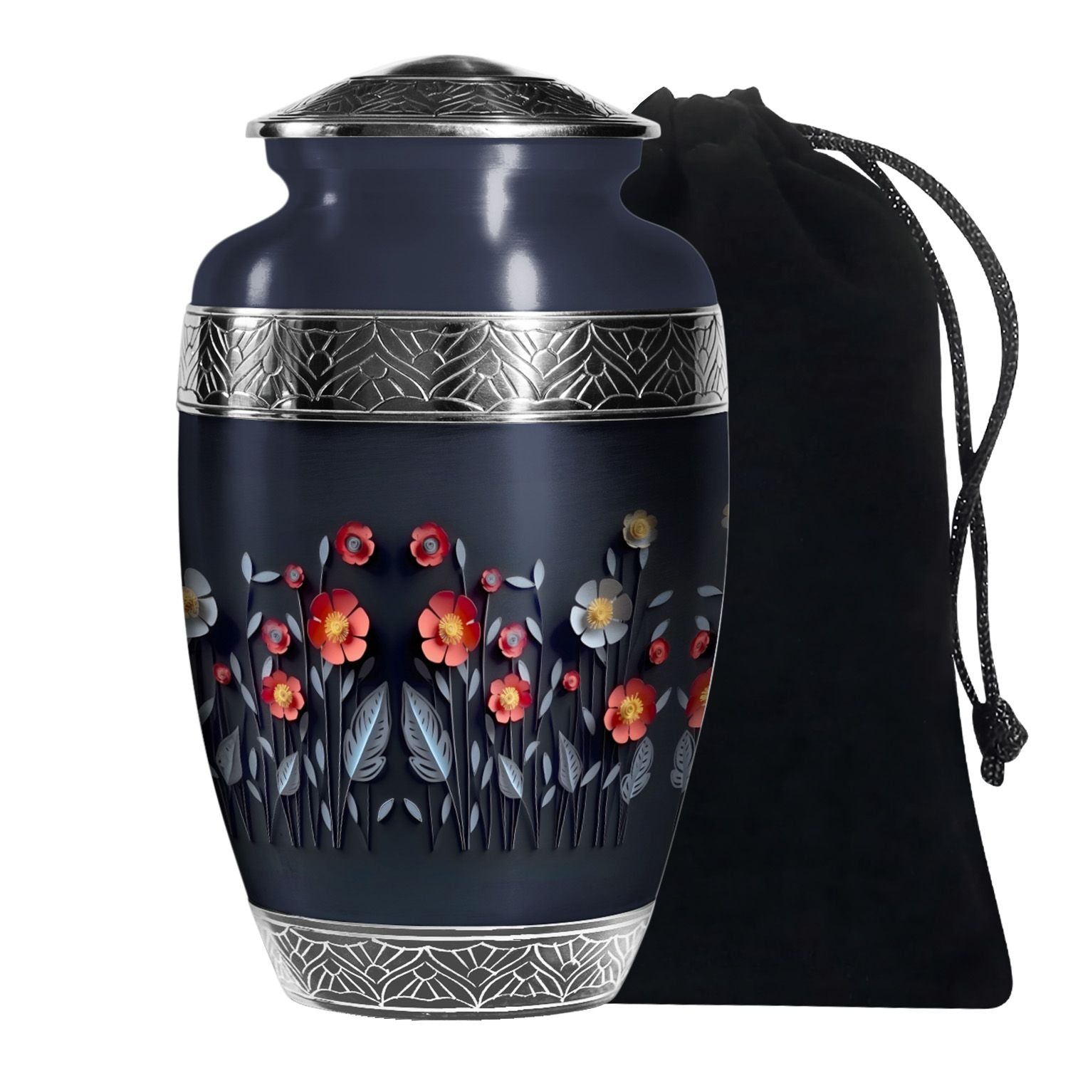 Origami Paper Flower Theme - Artistic Memorial Urn For Human Ashes