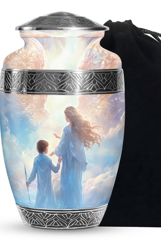 Angel Heaven Memorial Urn - Guardian Angel Cremation Urn For Adult Ashes