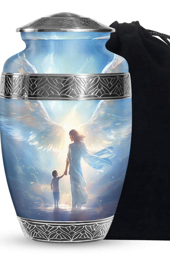 Divine Angel Light Memorial Urn - Spiritual Cremation Urn For Loved Ones