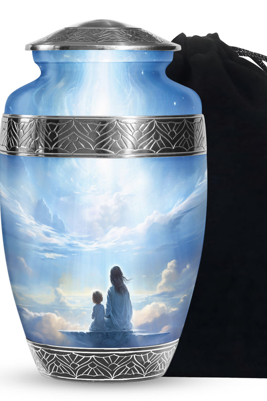 Heaven Cloud Memorial Urn - Peaceful Angel Cremation Urn For Male & Female