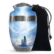 Heaven Cloud Memorial Urn - Peaceful Angel Cremation Urn For Male & Female