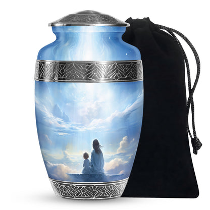Heaven Cloud Memorial Urn - Peaceful Angel Cremation Urn For Male & Female