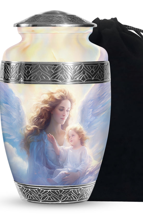 Guardian Angel Memorial Urn - Spiritual Cremation Urn For Human Ashes