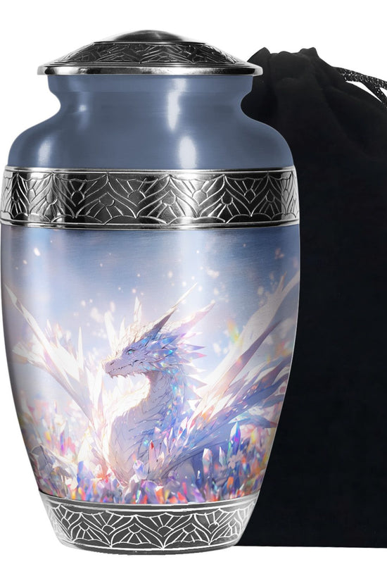 Crystal Dragon Spirit Funeral Urn For Human Ashes - Decorative Burial Urn