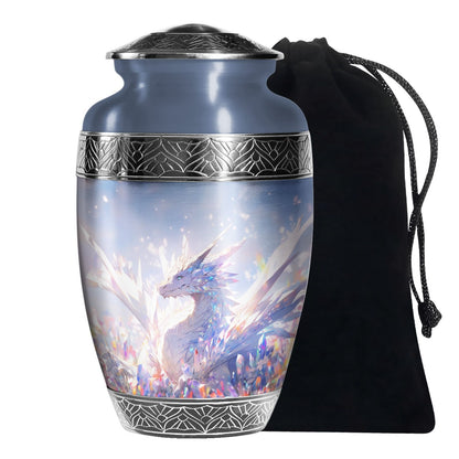 Crystal Dragon Spirit Funeral Urn For Human Ashes - Decorative Burial Urn