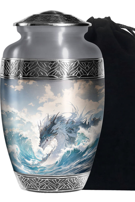 Dragon Mountain Fantasy Cremation Urn - Burial Urn For Adult Ashes