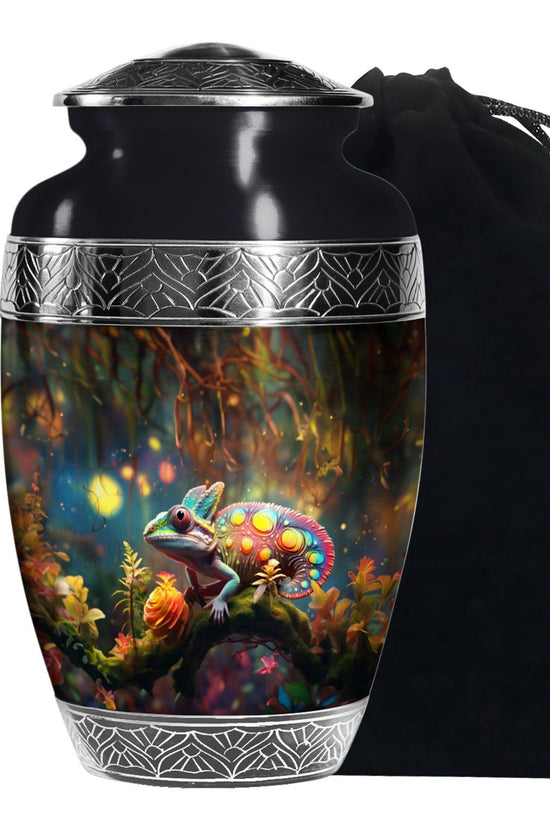 Fierce Crimson Dragon Cremation Urn For Human Ashes - Red Funeral Urn