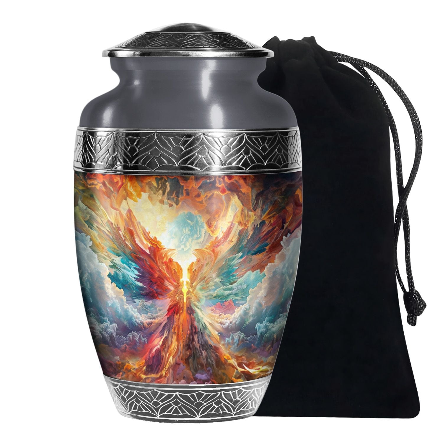Heavenly Phoenix Cremation Urn - Symbolic Urn For Adult Ashes