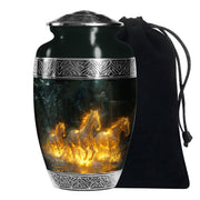 Horse Theme Funeral Urn - Large Memorial Urn For Loved Ones
