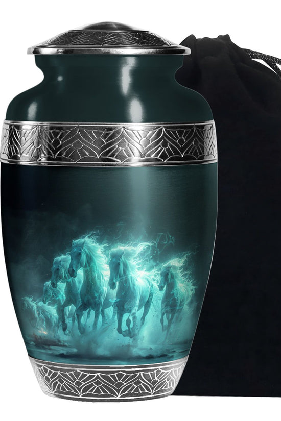 Horse Cremation Urns For Ashes - Memorial Urn For Adult Ashes