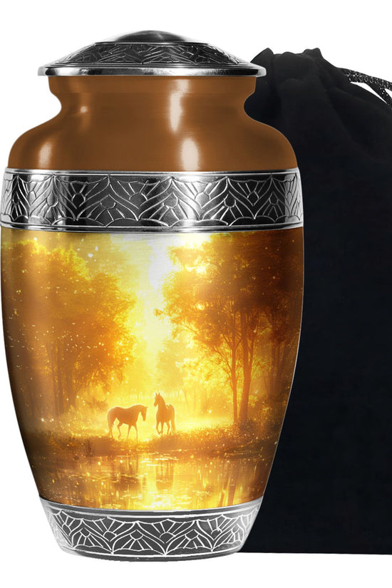 Horse Funeral Urn For Ashes - Divine Memorial Urn For Human Ashes