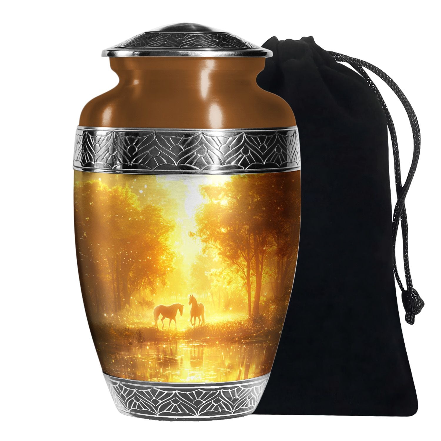Horse Funeral Urn For Ashes - Divine Memorial Urn For Human Ashes