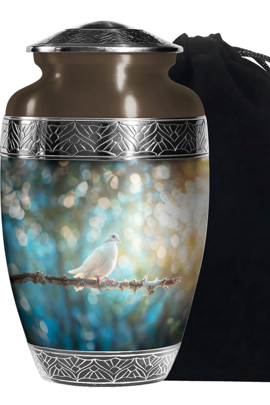 Dove Memorial Urn For Ashes - Forest Funeral Urn For Burial