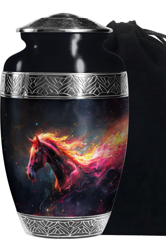 Horse Tribute Memorial Urn - Nature Tribute Funeral Urn For Ashes
