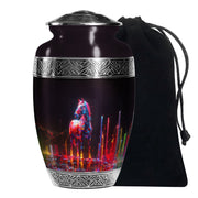Horse Theme Memorial Urn - Funeral Urn For Male & Female Ashes