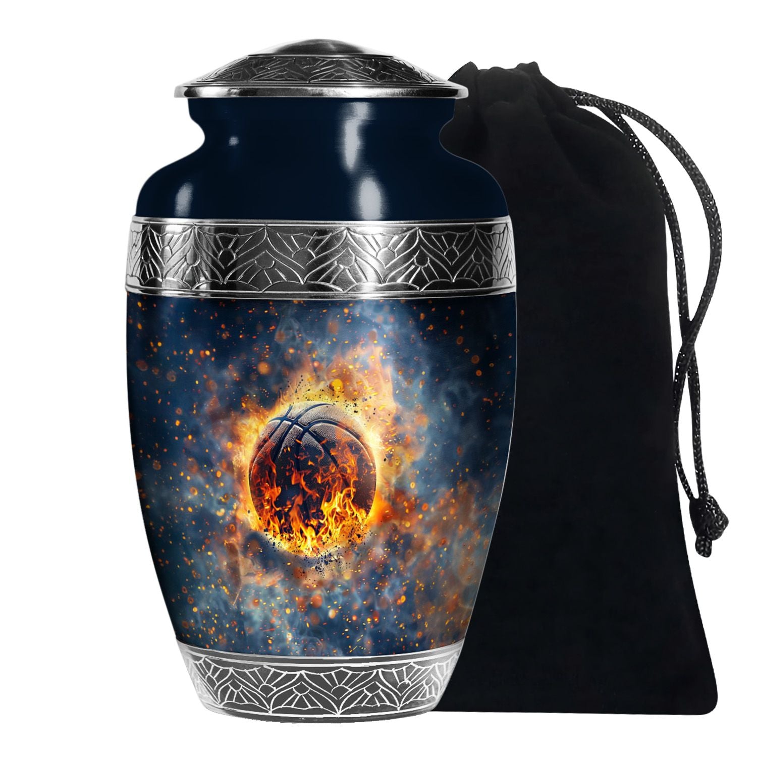 Basketball Funeral Urn - Aluminum Urn For Human Ashes