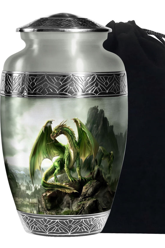 Golden Dragon Cremation Urn - Premium Memorial Urn For Adult Ashes