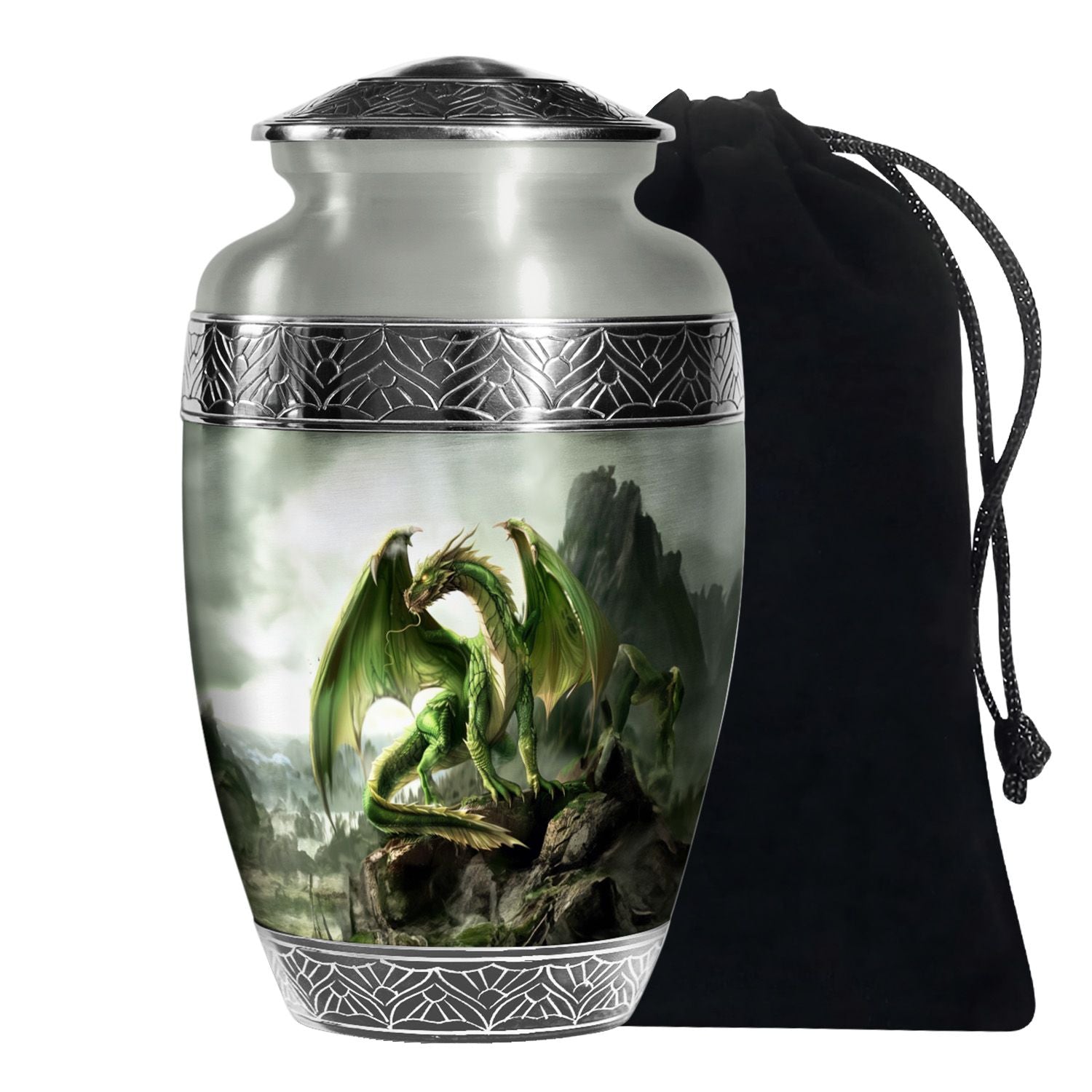 Golden Dragon Cremation Urn - Premium Memorial Urn For Adult Ashes