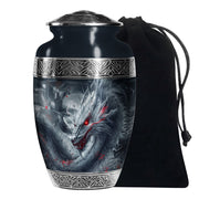 Dragon Funeral Urn For Human Ashes - Large Aluminium Urn For Adult Ashes