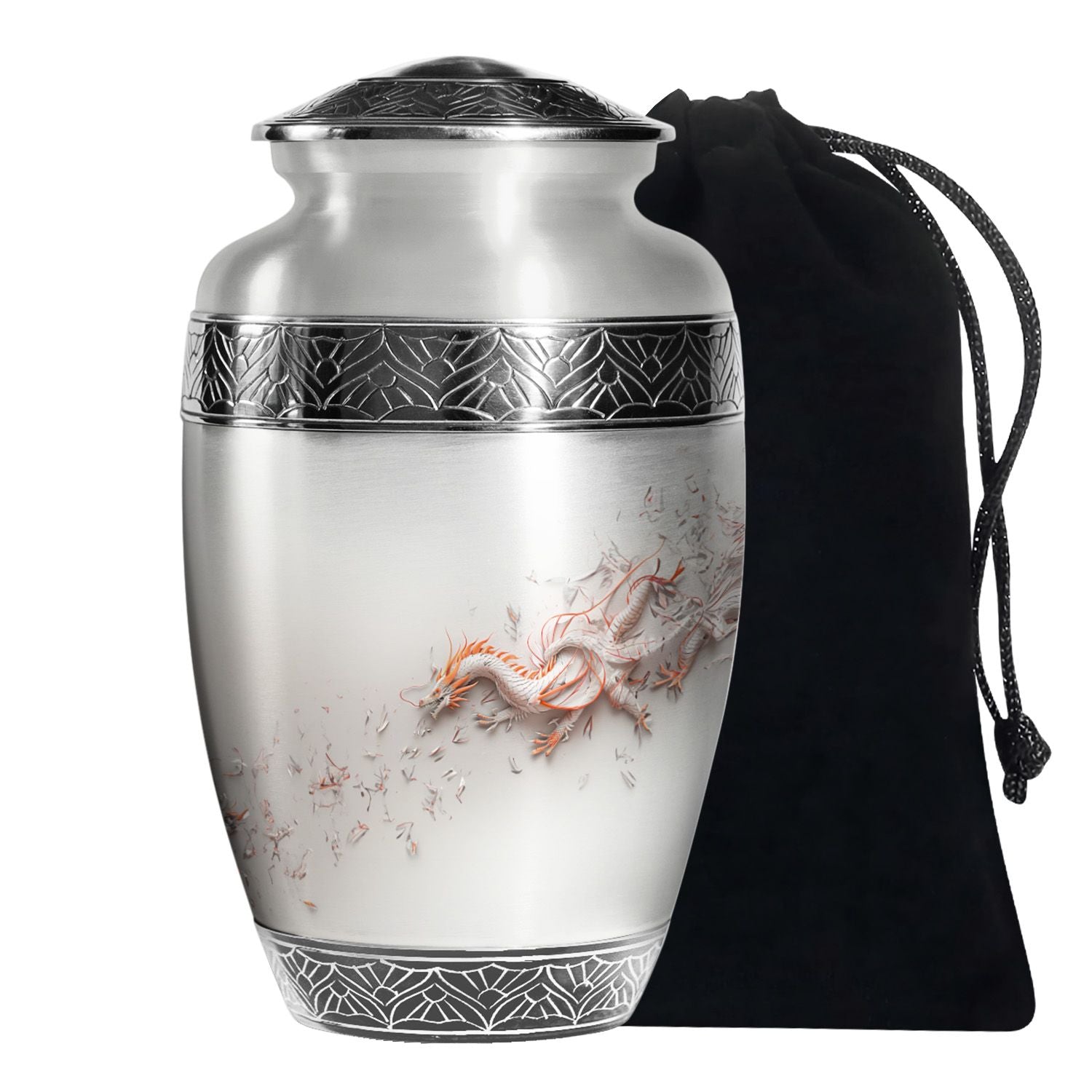 Dragon Cosmic Memorial Urn For Ashes - Galaxy Theme Burial Urn