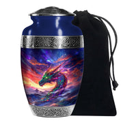 Dragon Flame Funeral Urn For Adults - Decorative Cremation Urn For Ashes