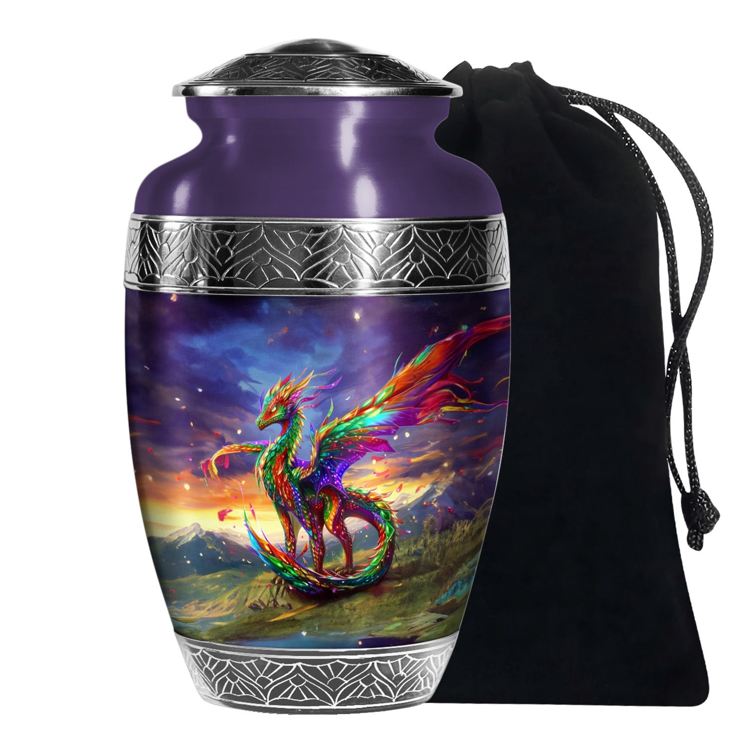 Dragon Universe Cremation Urn For Human Ashes - Celestial Memorial Urn