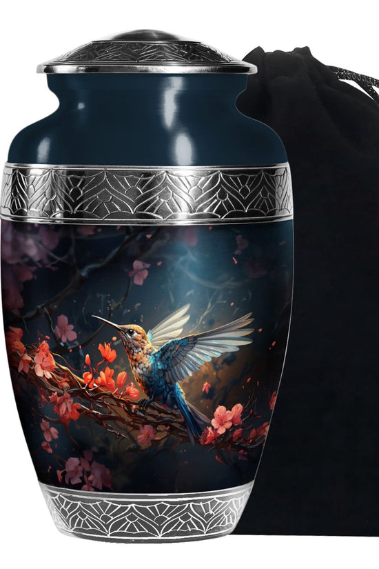 Mystic Hummingbird Cremation Urn - Scenic Ashes Urn For Human Ashes