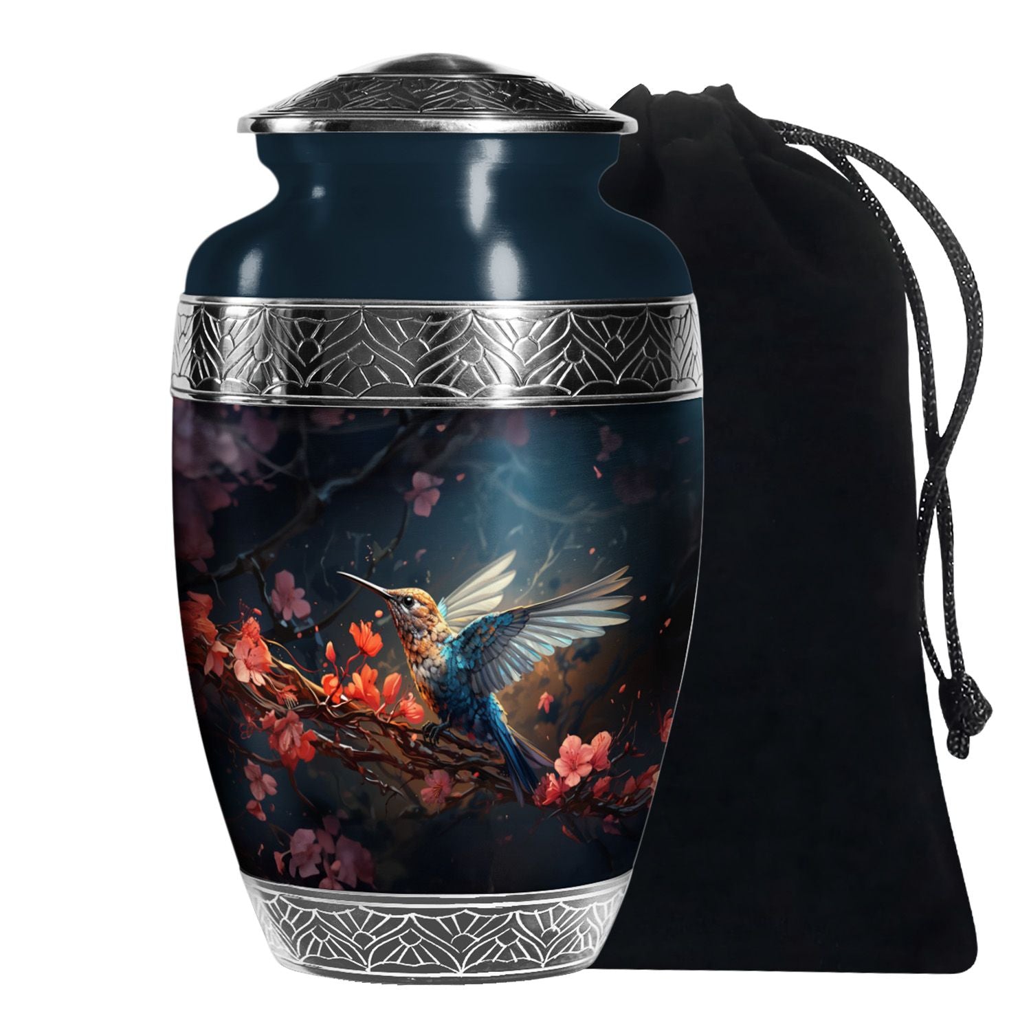 Mystic Hummingbird Cremation Urn - Scenic Ashes Urn For Human Ashes