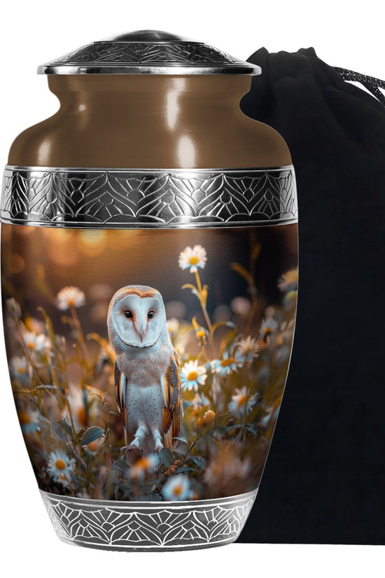 Decorative Barn Owl Urn – Peaceful Burial Urn For Men & Women