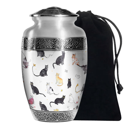 Artistic Pet Funeral Urn - Unique Pet Memorial Urn For Cat Ashes