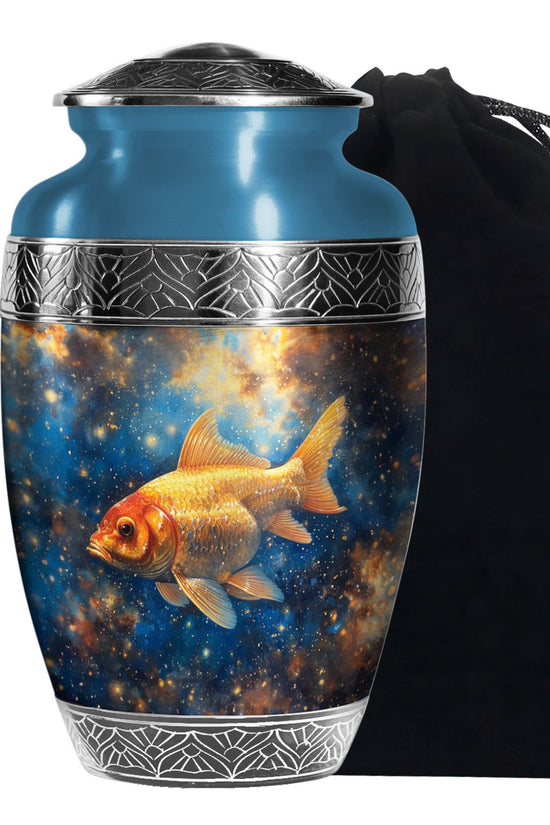 Ocean Fish Funeral Urn - Aluminium Cremation Urn For Adult Ashes