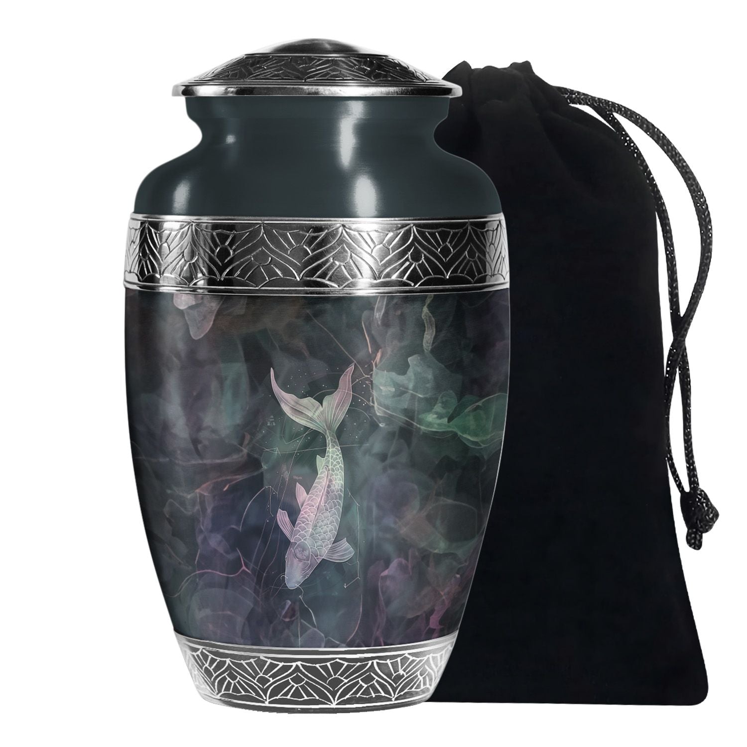 Fish Urn For Ashes - Burial Memorial Urn For Human Ashes