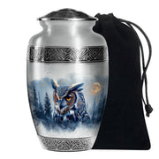 Peaceful Owl Cremation Urn - Memorial Urn For Men & Women