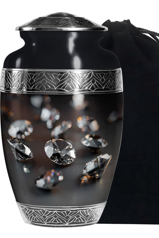 Diamond Cremation Urn - Memorial Urn For Loved Ones