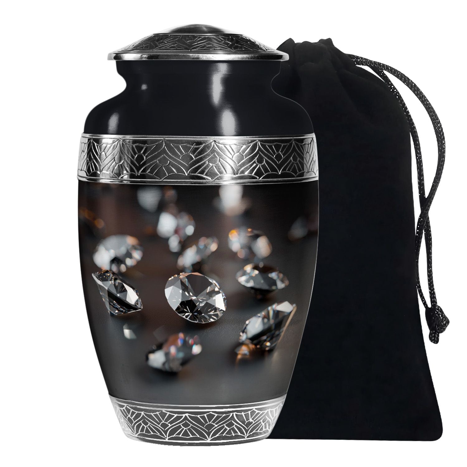 Diamond Cremation Urn - Memorial Urn For Loved Ones