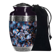 Diamond Memorial Urn For Ashes - Elegant Funeral Urn For Burial