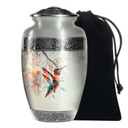 Hummingbird Theme Funeral Urn - Elegant Cremation Urn For Loved Ones