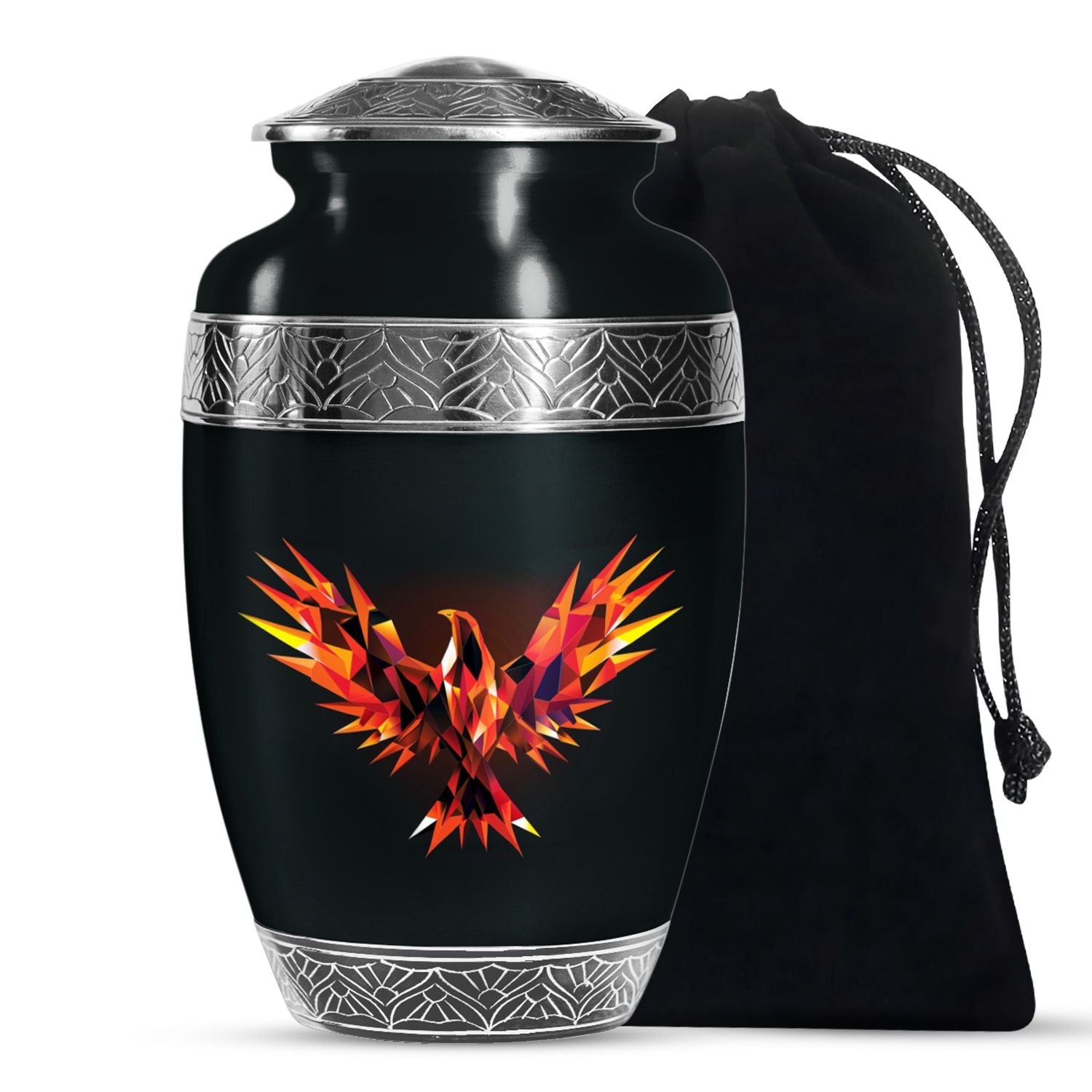 Phoenix Memorial Urn - Large Fantasy Memorial Urn For Ashes