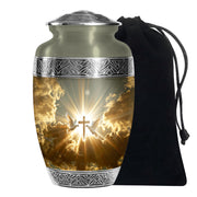 Christian Theme Cremation Urn - Dove Memorial Urn For Human Ashes